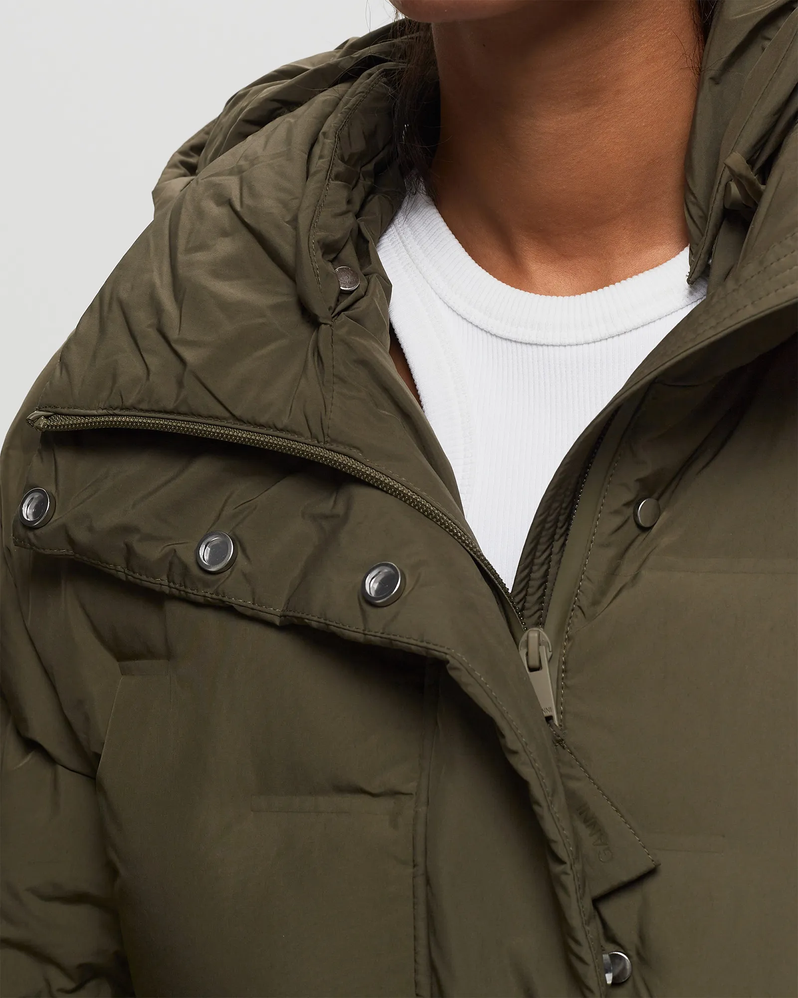 Ganni Soft Puffer Oversized Coat