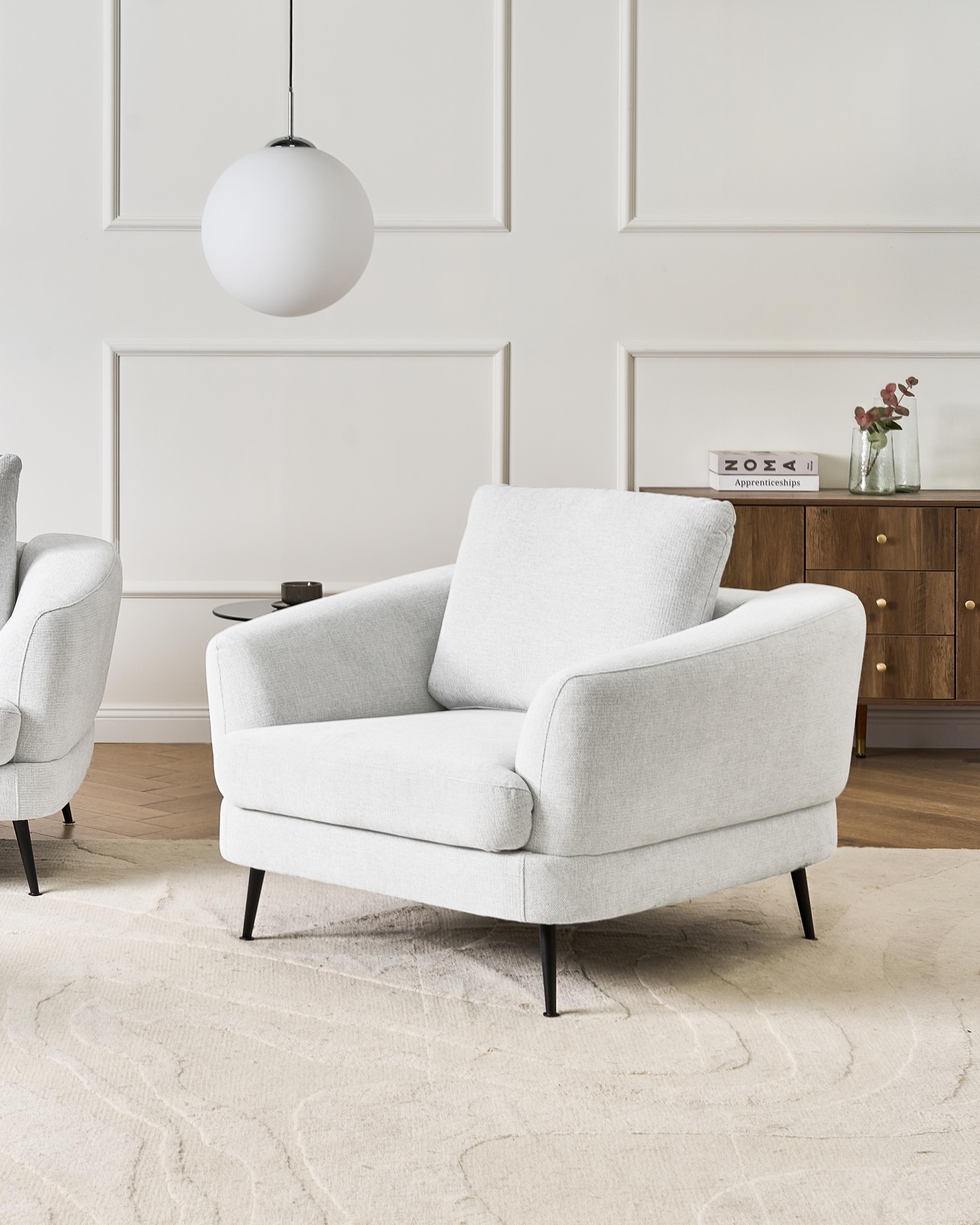Fauteuil KJAER Stof Gebroken wit