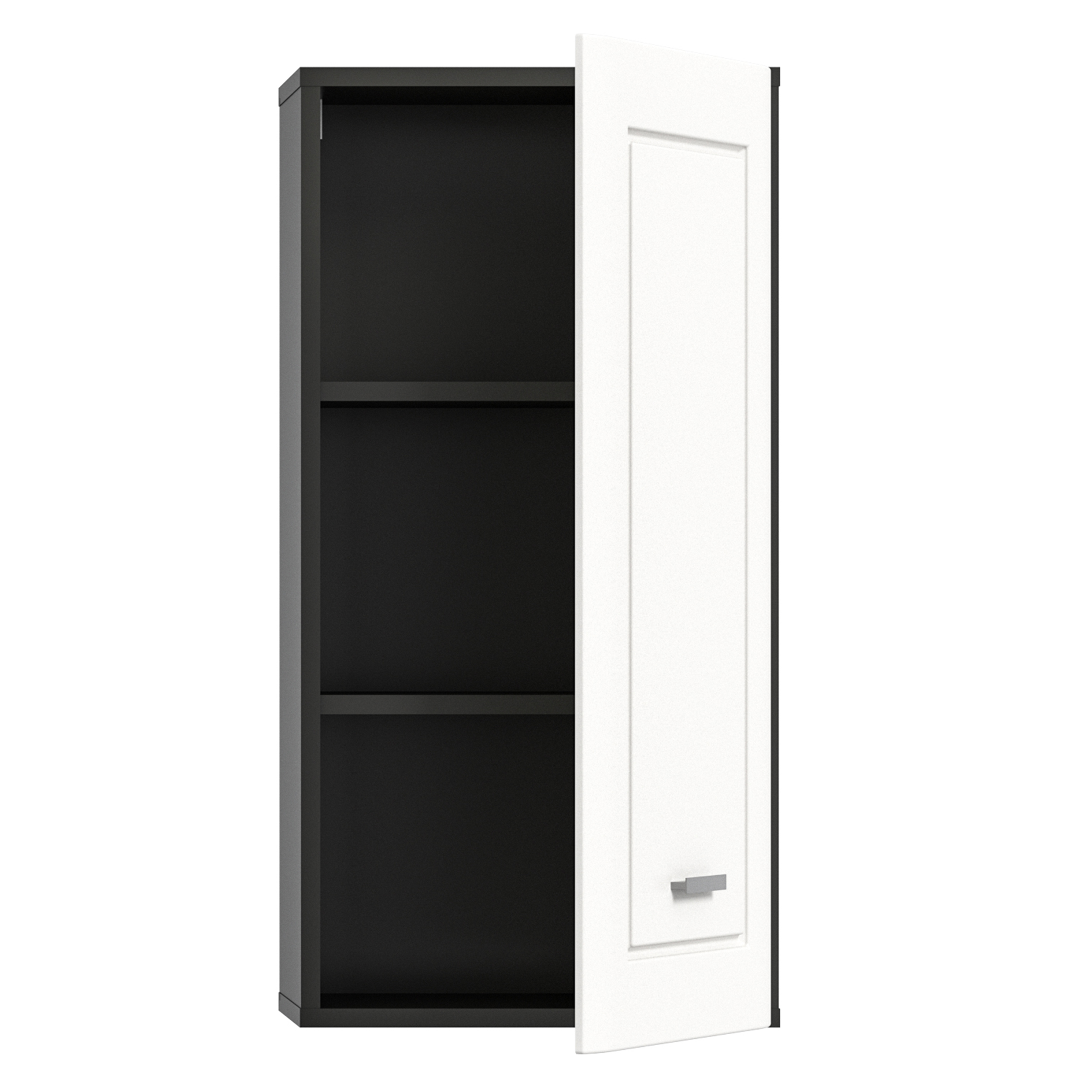 Hängeschrank LAGO - grau-weiß matt - 40 cm breit