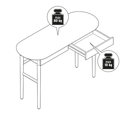 Sekretär mit Schubladen