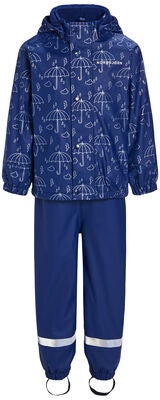 Nordbjørn Styrsö Fôret Regnsett, Let It Rain Reflective Estate Blue