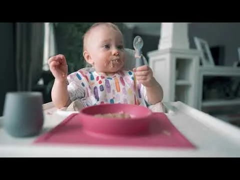 EZ PZ Fun Napperon Bol Antidérapant Mini Bowl - Rose Blush