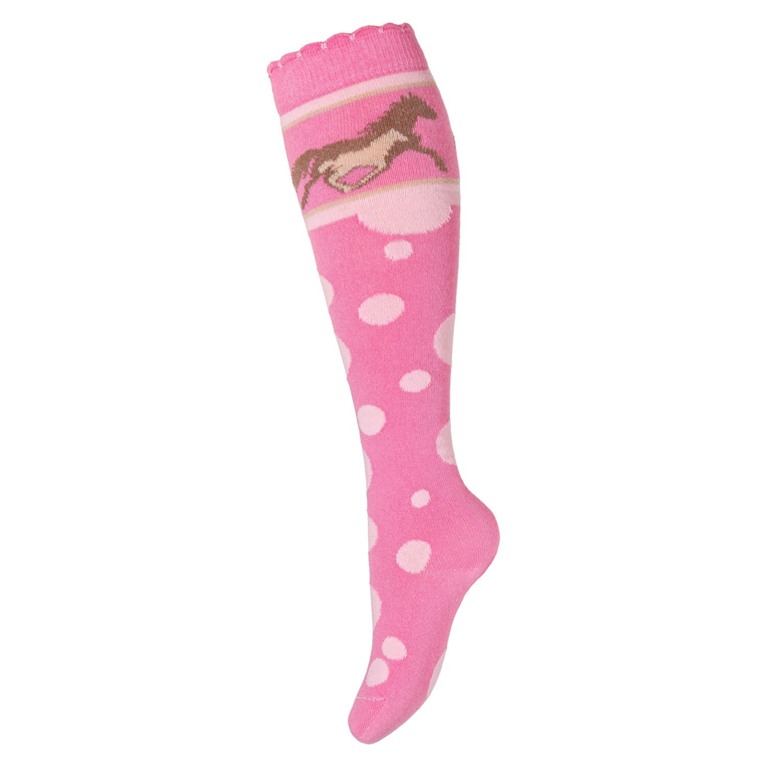 Cotton Prime® Kinder Kniestrümpfe 6 Paar, mit Pferde Motiven
