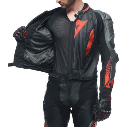 Combinaison Dainese LAGUNA SECA 5 - 2 PIECES - Noir / Rouge