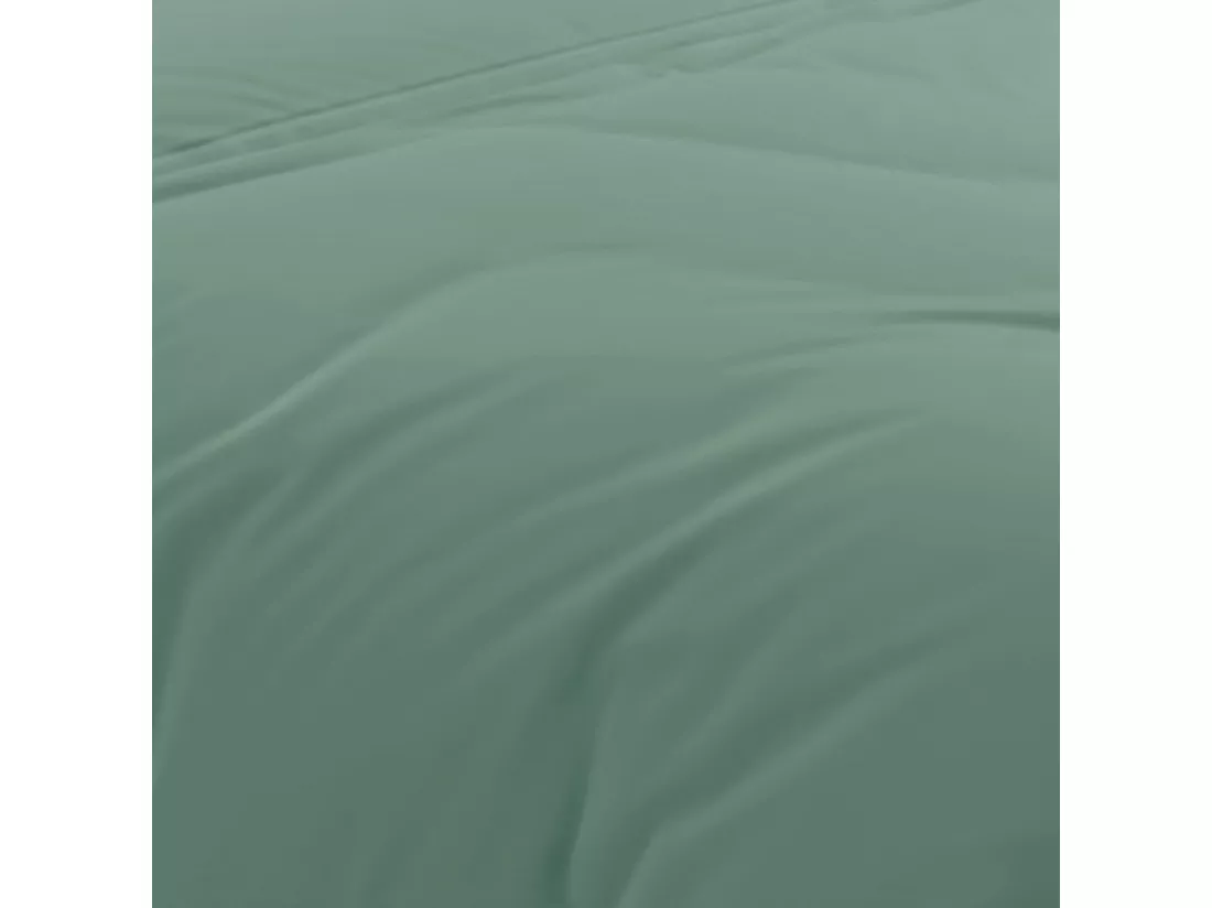 Housse de couette en coton 57 fils 240x220 cm Uni vert eau, par Soleil d'Ocre