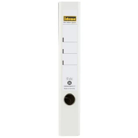 Idena 303071 Ordner Wolkenmarmor, DIN A4, Rückenbreite 5cm, weiß