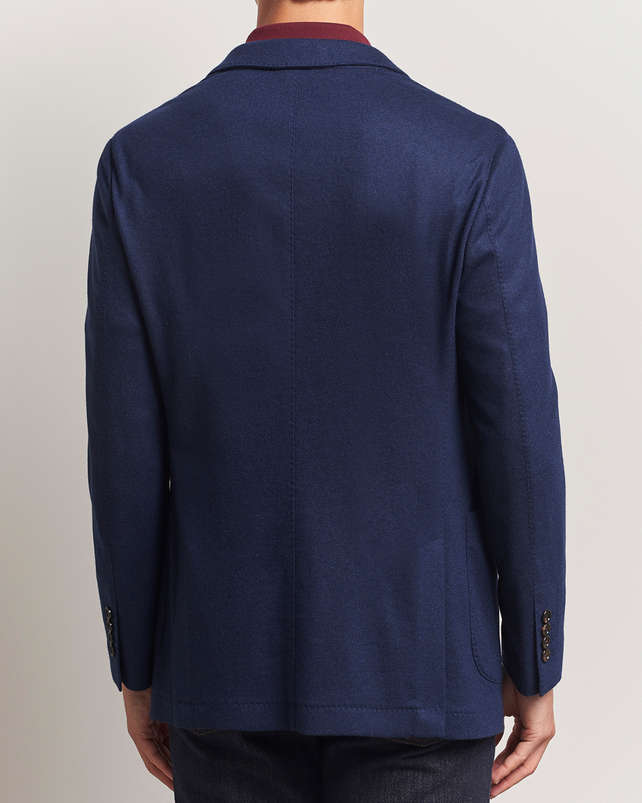 Brunello Cucinelli Cashmere Jersey Blazer Navy