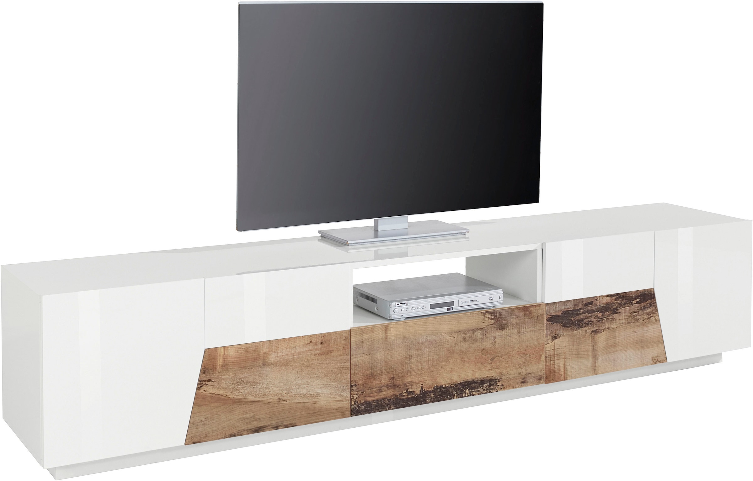 INOSIGN Lowboard »ALIEN- TV-Board, mit 4 Türen, 1 Schublade und 1 offenes Fach« TV-Kommode Breite ca. 220 cm 