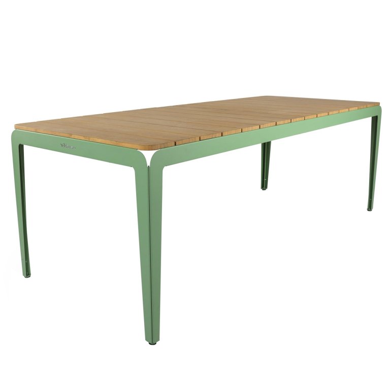 Weltevree Bended tuintafel 220x90 bamboo Pale Green