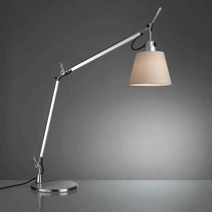 Artemide - Tolomeo Basculante, Body   Schirm aus Satin Ø 18 cm
