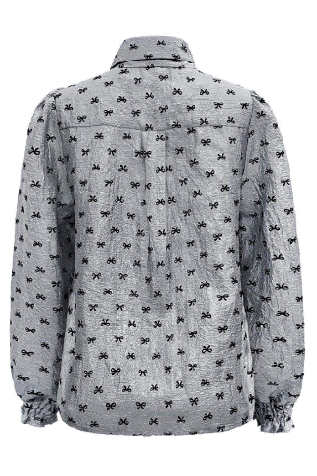 Liberte Elina-Ls-Blouse 21534 grey black bow