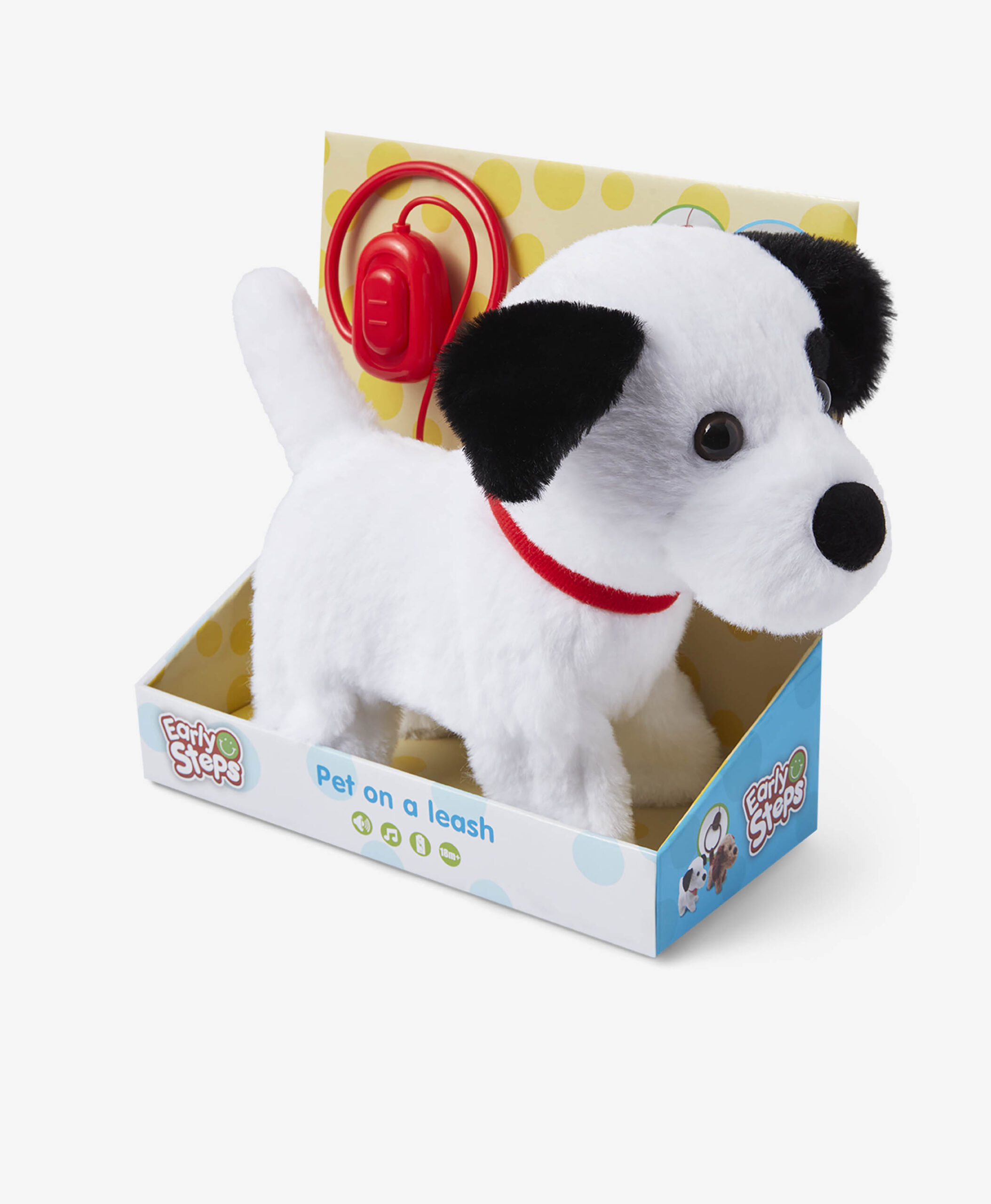 Spielzeug Hund mit Leine