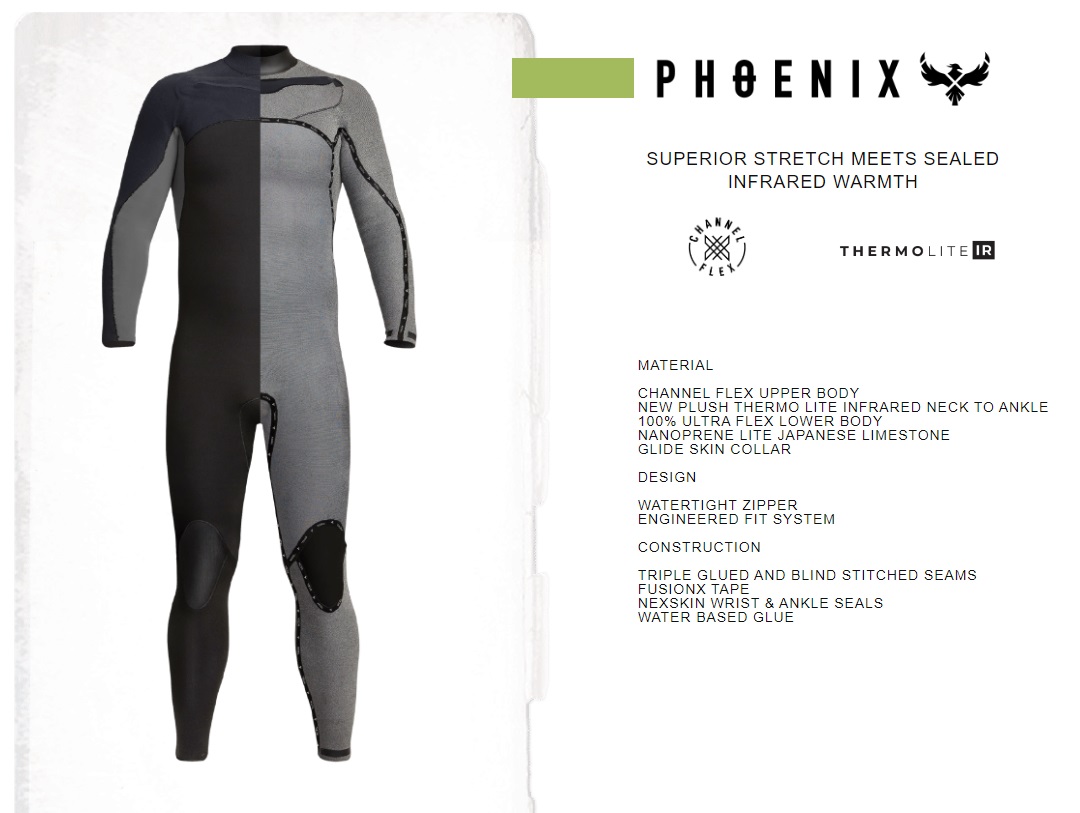 Xcel Combinaison Men 4/3 Phoenix FZ S