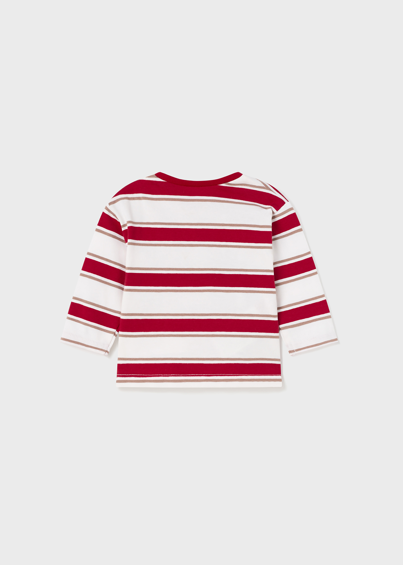 Conjunto de 2 camisetas de algodão de manga comprida para recém-nascidos.