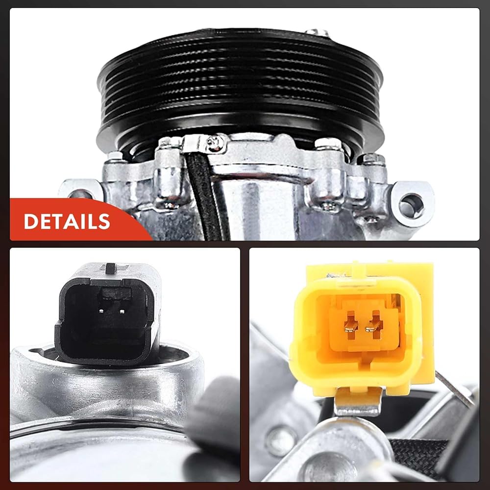 Frankberg Compresseur Climatisation avec attelage Compatible avec 207 WA WC WD WK 307 3A/C 3E 3B 3H Berlingo B9 C3 SC SH 308 4B 4A 4C 4E 4H C4 LA LC UA UD Remplacer# 9659875780, y compris huile prép : Auto et Moto