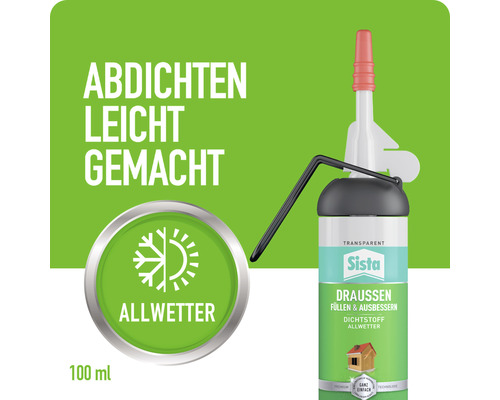Sista Outdoor Vul- en Reparatiekit Dispenser Transparant 100 ml