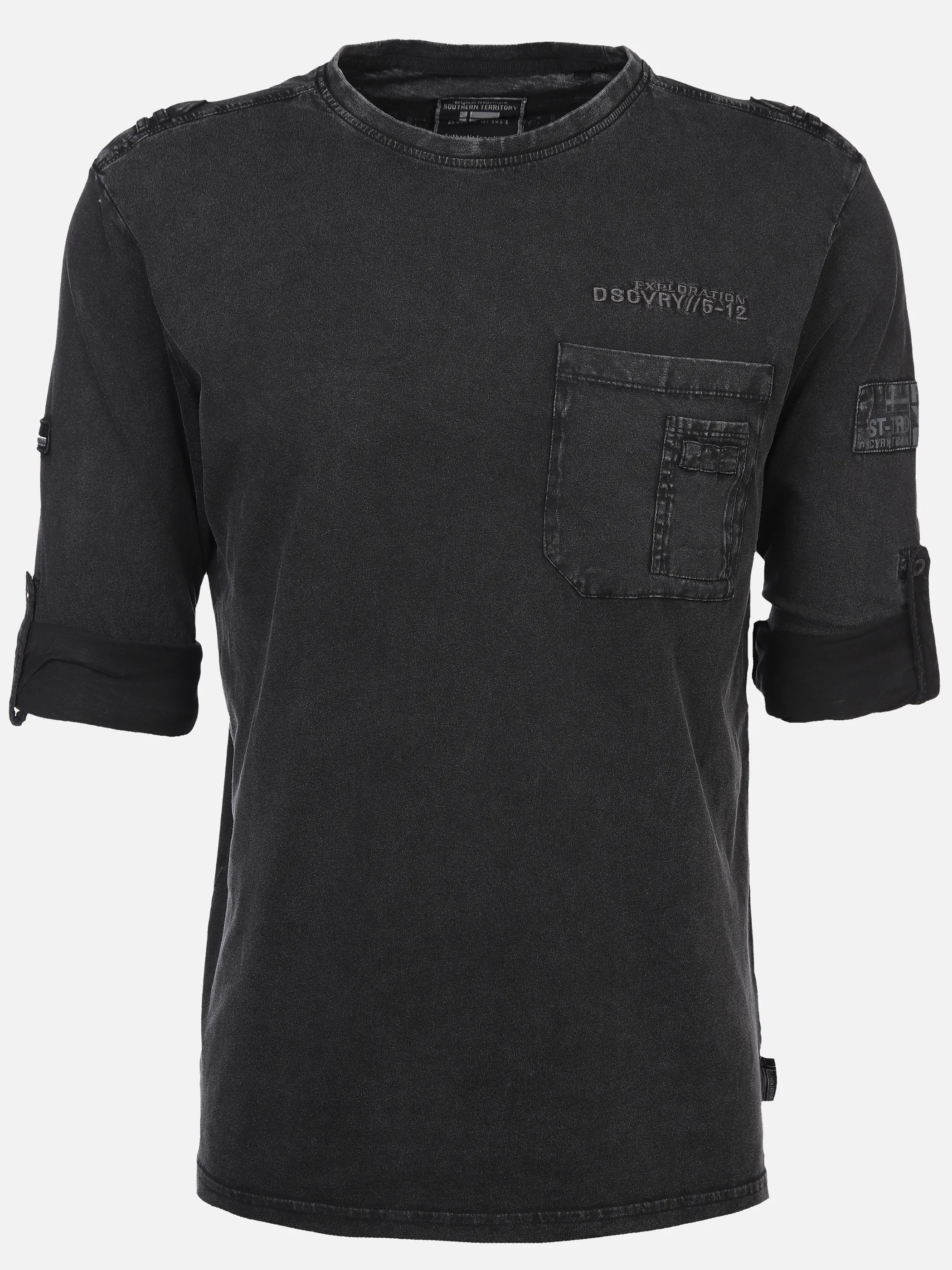 Herren Shirt mit Brusttasche und Stickerei