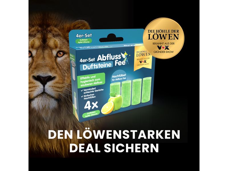 Abfluss-Fee Reinigung Duftsteine, 4er Set Für angenehmen Geruch im Bad