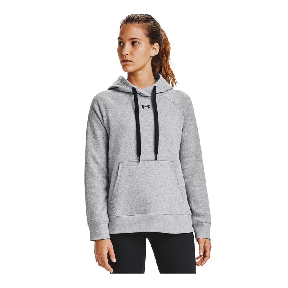 Under Armour RIVAL FLEECE LOGO - Sweat Femme gris