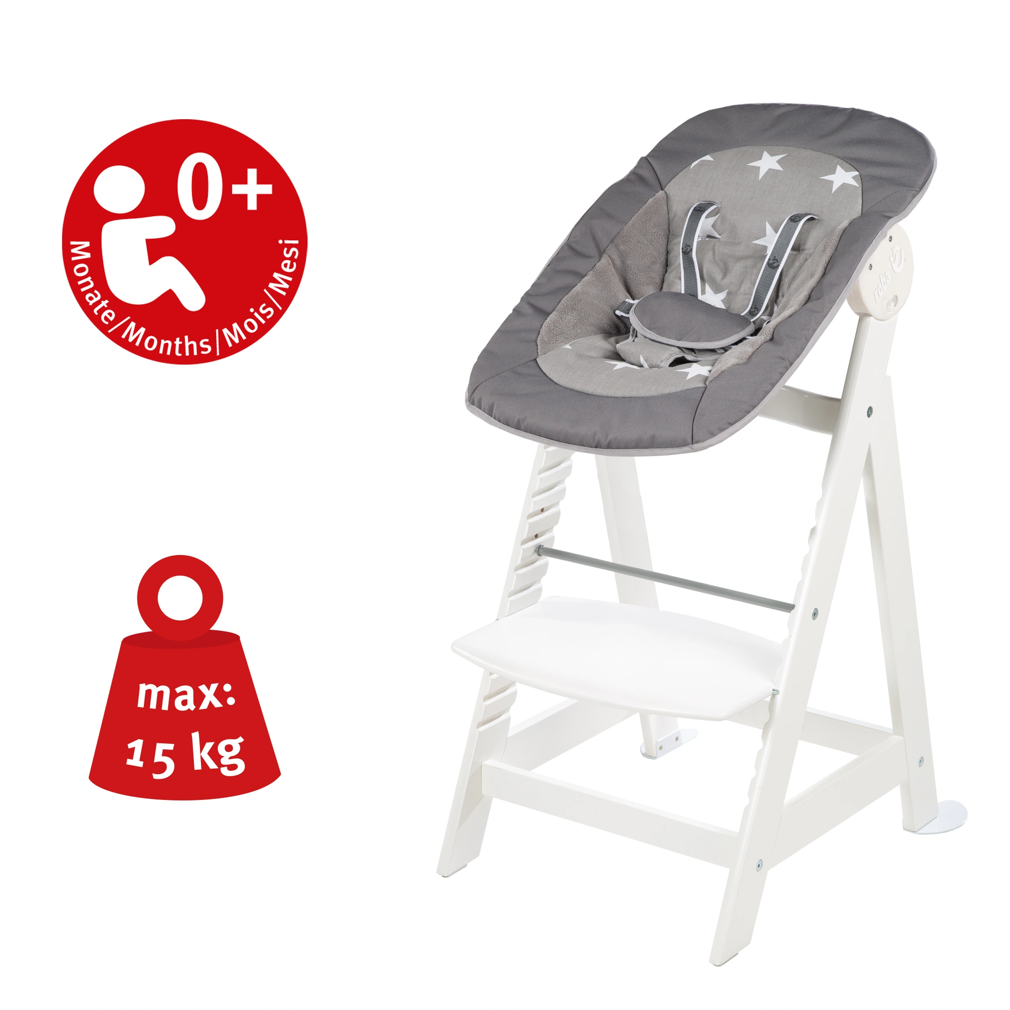 Treppenhochstuhl LITTLE STARS 2in1