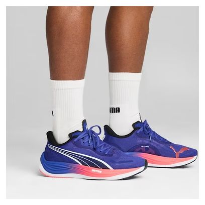 Chaussures Running Puma Velocity Nitro 3 Bleu / Rose Homme
