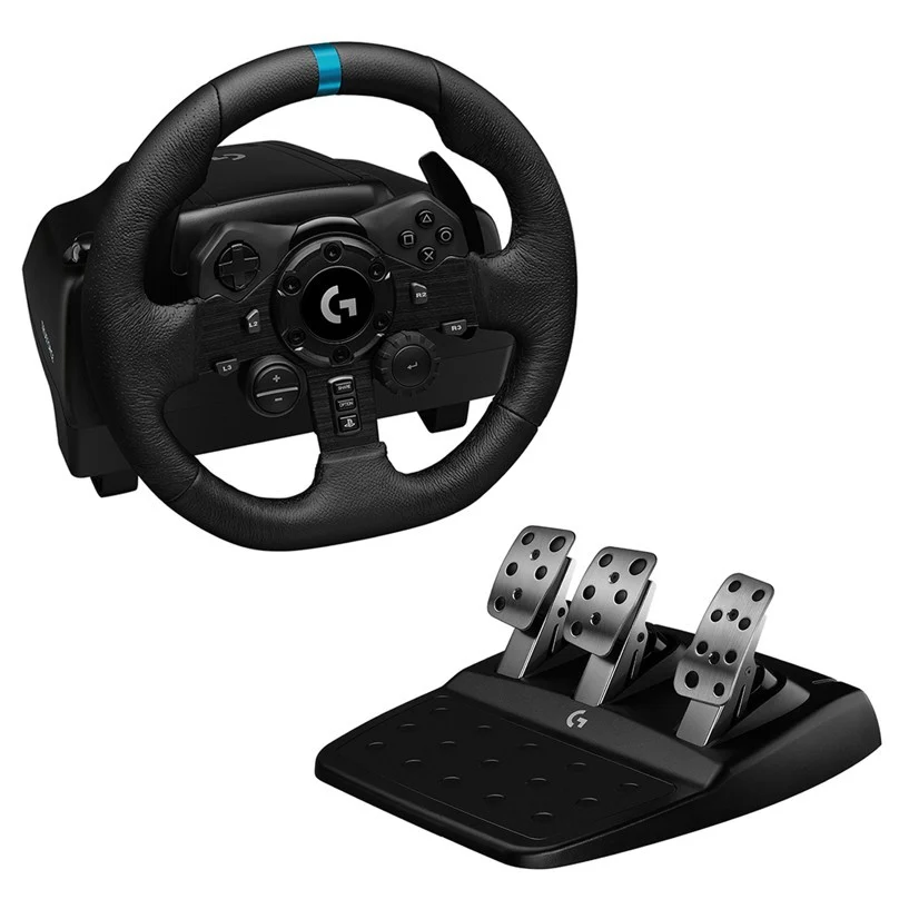 Logitech - ​G923 Racing Wheel and Pedals + Assetto Corsa Competizione - PS4 GAMES BUNDLE
