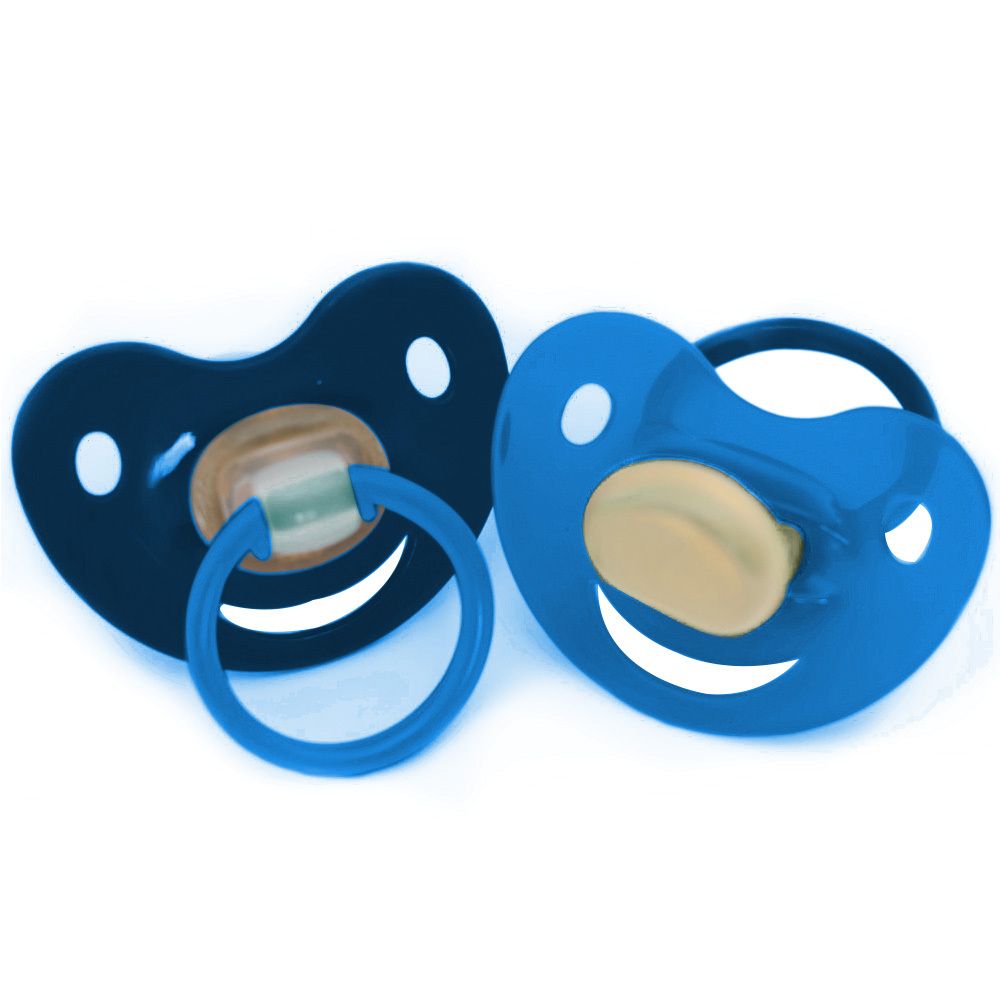 Baby-Frank® Beruhigungssauger Kirschform Gr. 2 6 - 18 Monate blau