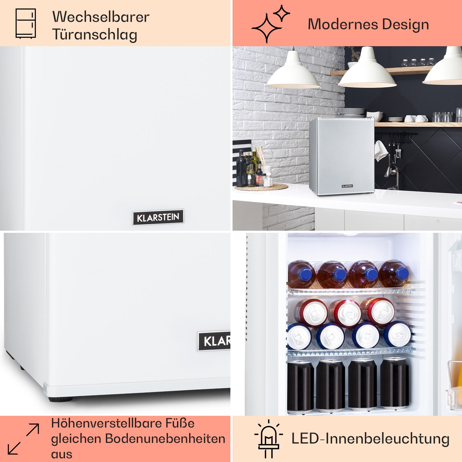 Happy Hour 33 Minibar 33L 5-15°C EEK G 25dB LED-Licht