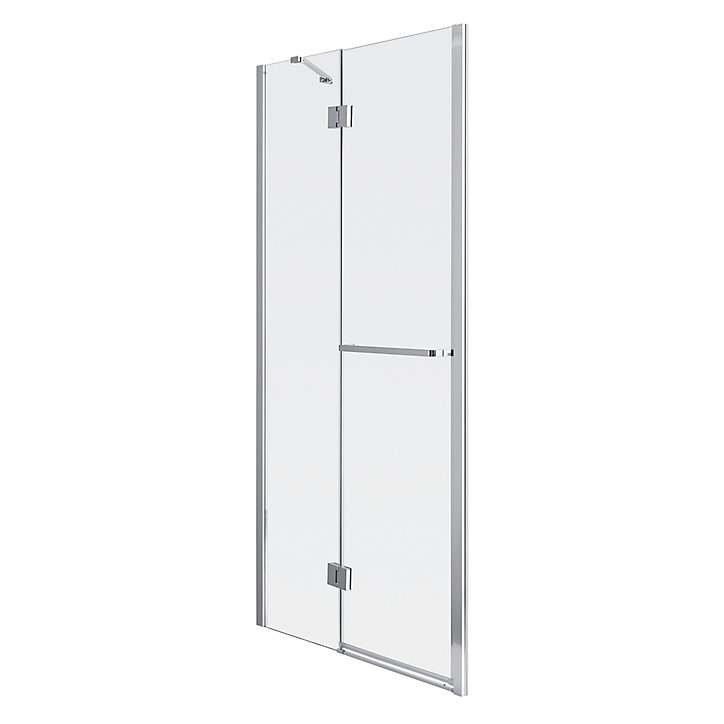 Porte de douche semi pivotante GoodHome Naya transparent 100 cm