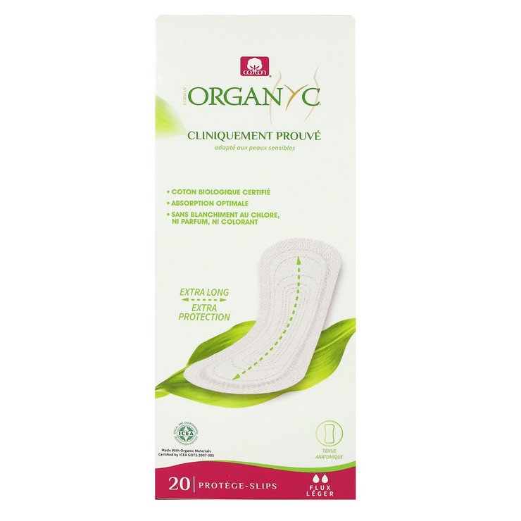 Organyc 20 protège-slips Maxi coton bio