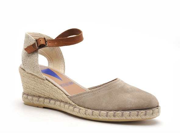 Verbenas nu pieds talons femme malena serraje beige