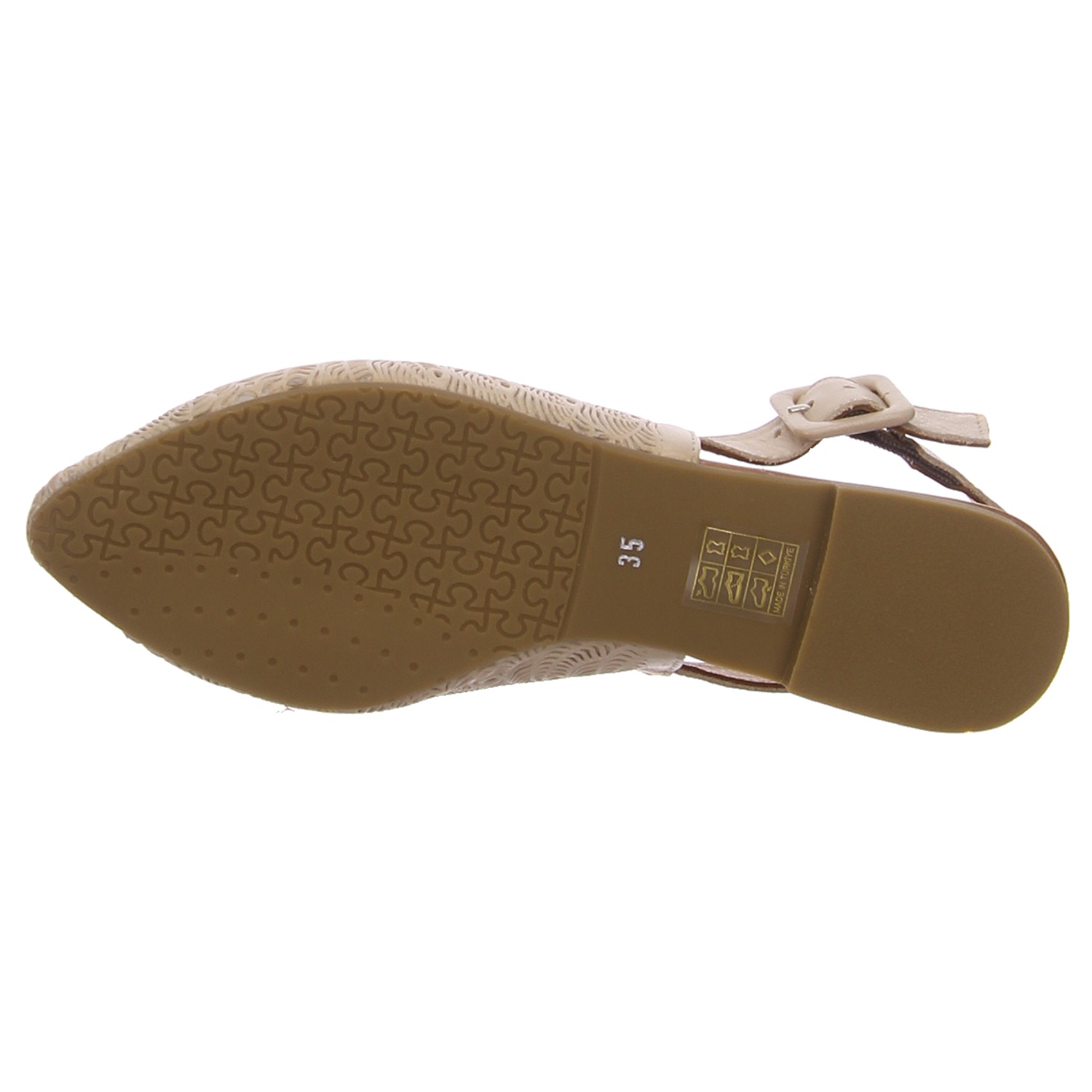 elbandi Slingpumps beige weiss/weiss kombi