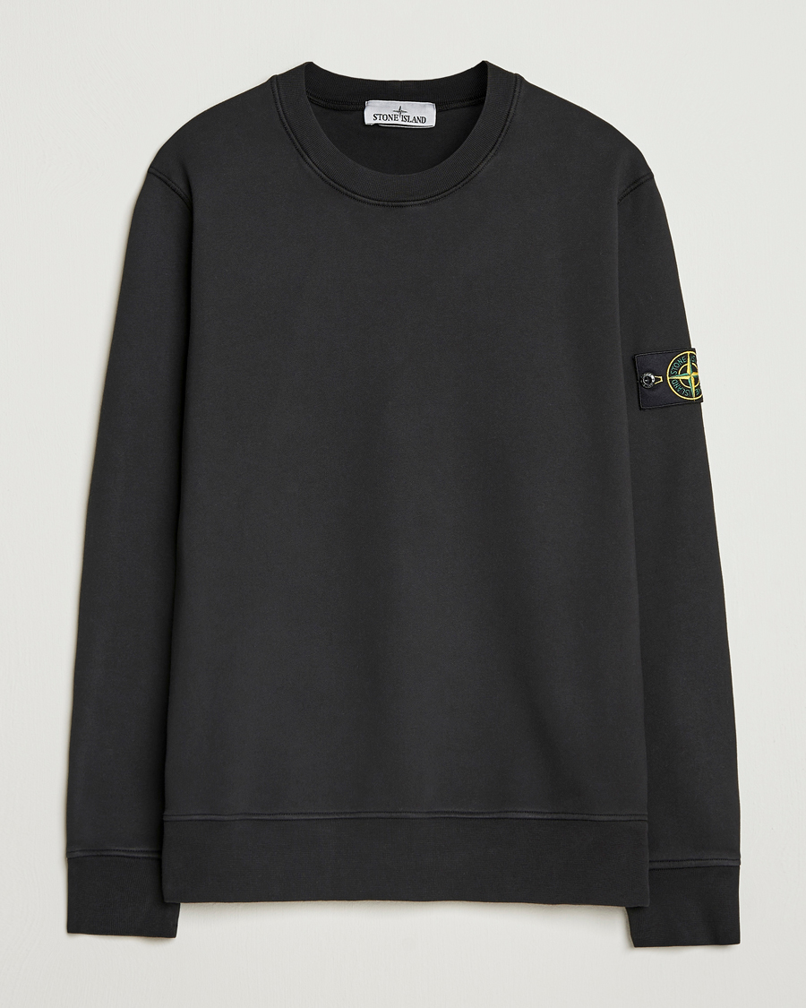 Stone Island Garment Dyed Fleece Sweatshirt Black