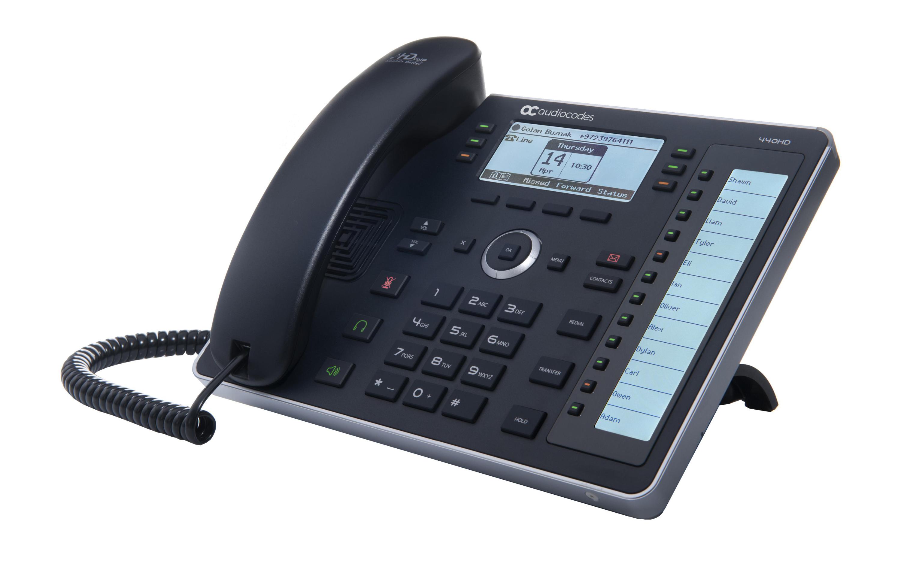 Tischtelefon 440HD Skype for Business SchwarzEin modernes Business-Telefon der Mittelklasse mit integriertem Sidecar für Kurzwahlkontakte und Präsenzüberwachung