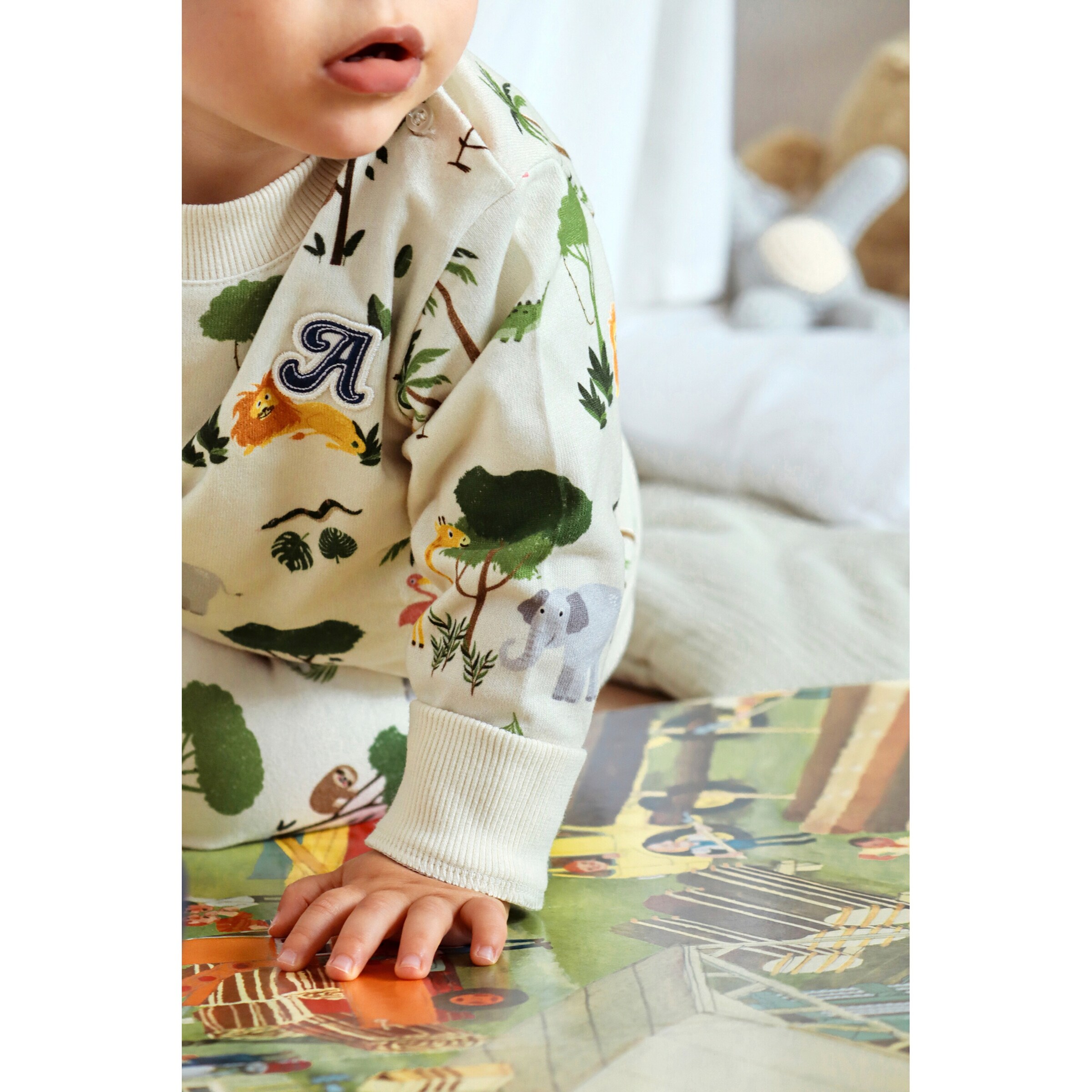 Alvi Sweatshirt Dschungel natur/bunt
