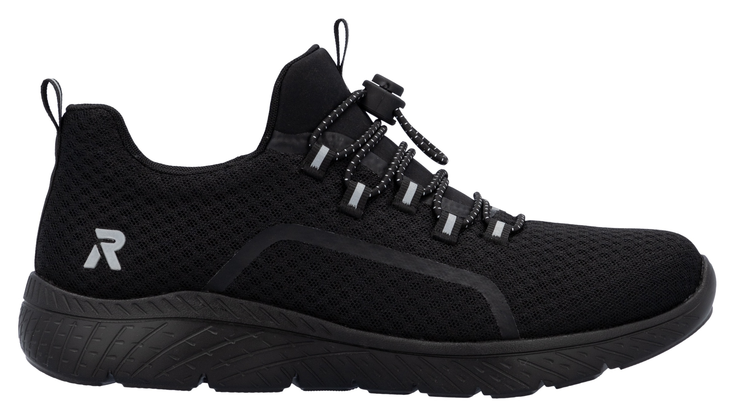 RIEKER Sport Slip-On Sneaker  Trekking Schuh, Freizeitschuh, Slipper mit einfachem Schnellverschluss