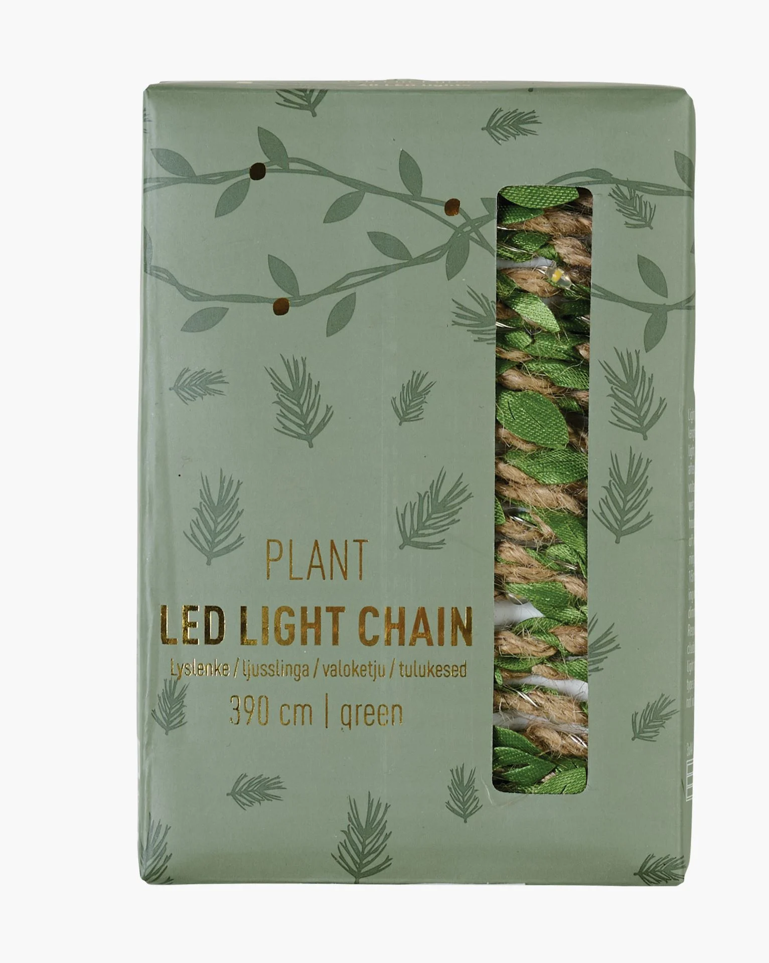 Led lyslenke grønn - 390 cm