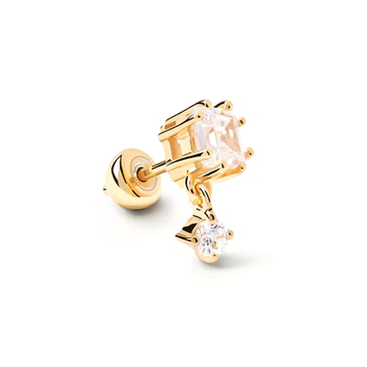 Boucle d'oreille individuelle PdPaola Eli dorée