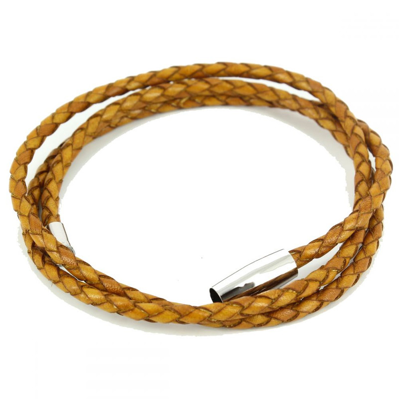 Bracelet tressé Homme Monart, jaune
