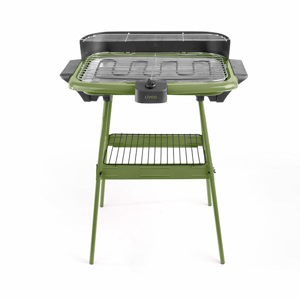 Barbecue électrique sur pieds 2000 W DOM297K vert Livoo
