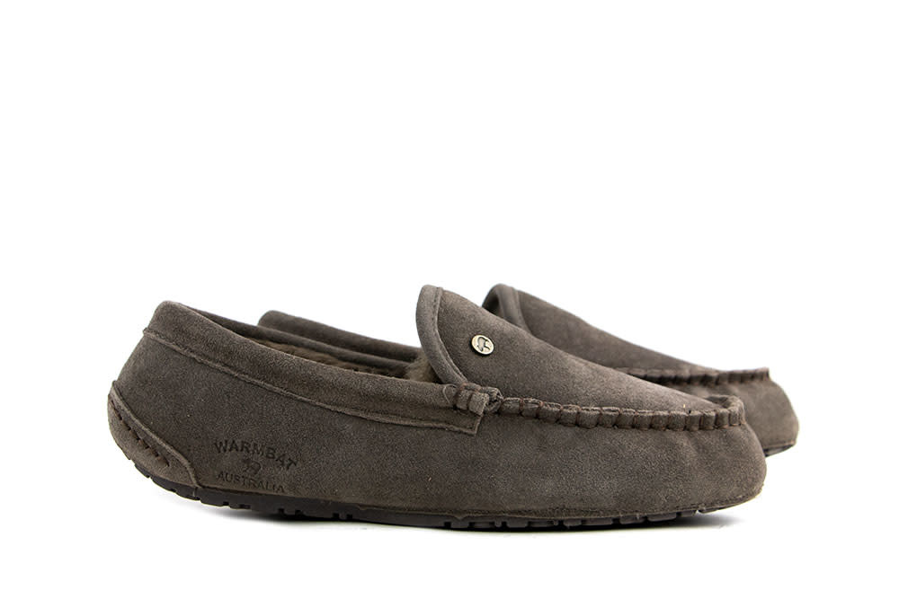 Warmbat Pantoffels Grijs Earlwood Pebble Suede