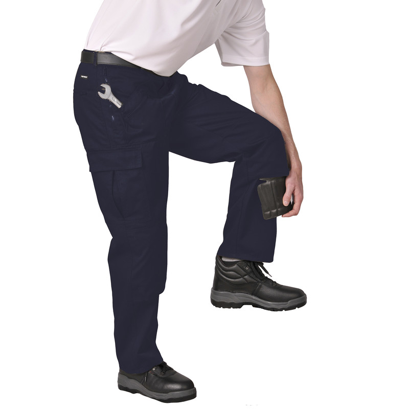 Portwest Action werkbroek met kniezakken 54 R marineblauw