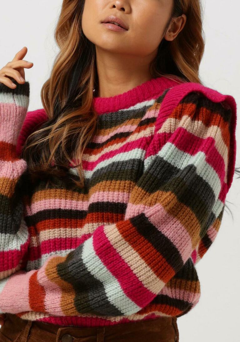 FABIENNE CHAPOT groene fabienne chapot trui rainbow pullover
