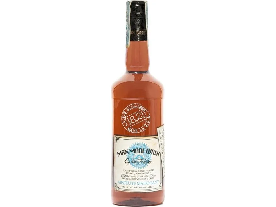 Baylis & Harding Men's multifunktionelle 3 i 1 shampoo, balsam og body wash i én 18.21 Man Made Wash Absolute Mahogany, 946 ml