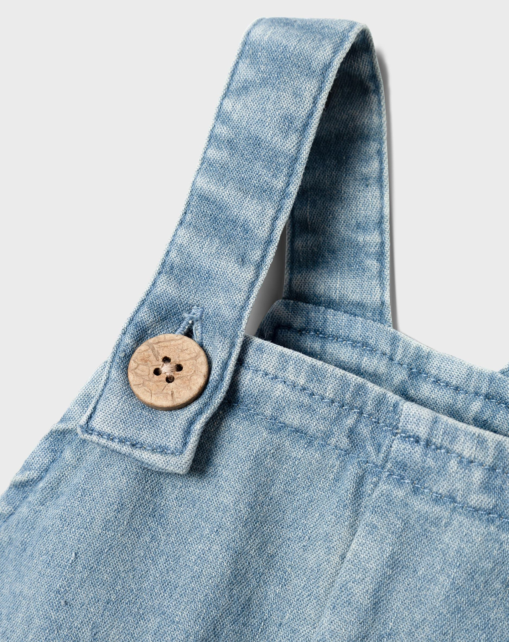 Jeans-Latzhose NBMLOU in medium blue denim