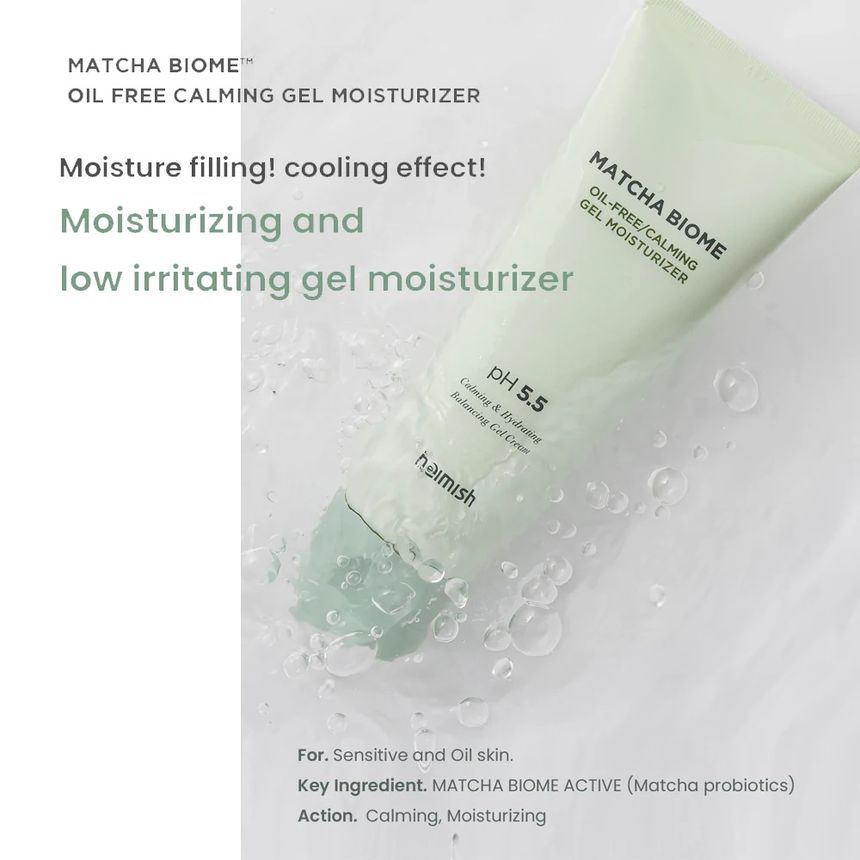 heimish - Matcha Biome olievrije kalmerende gel-moisturizer