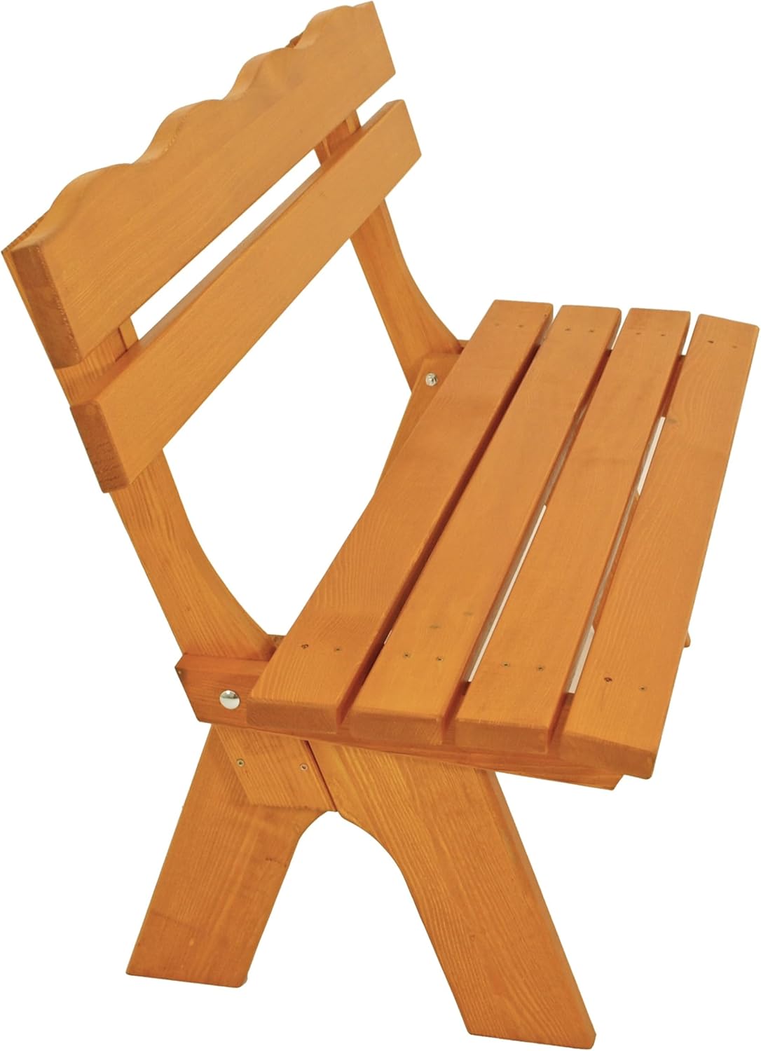 DEGAMO Gartenbank Freital 2-sitzer 120cm, Massive Kiefer hell lackiert, Outdoor