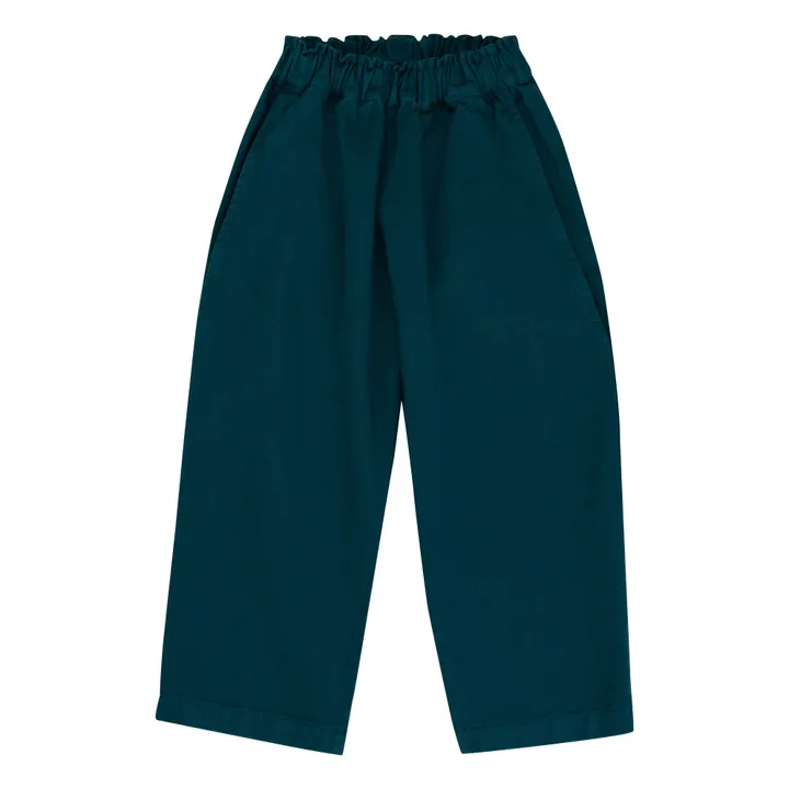 Bonnie & The Gang Pantalon Frits Coton Bio | Bleu Vert