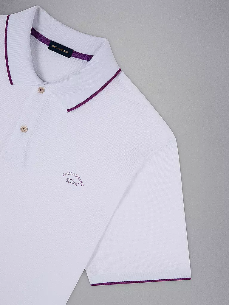 PAUL & SHARK Poloshirt weiss