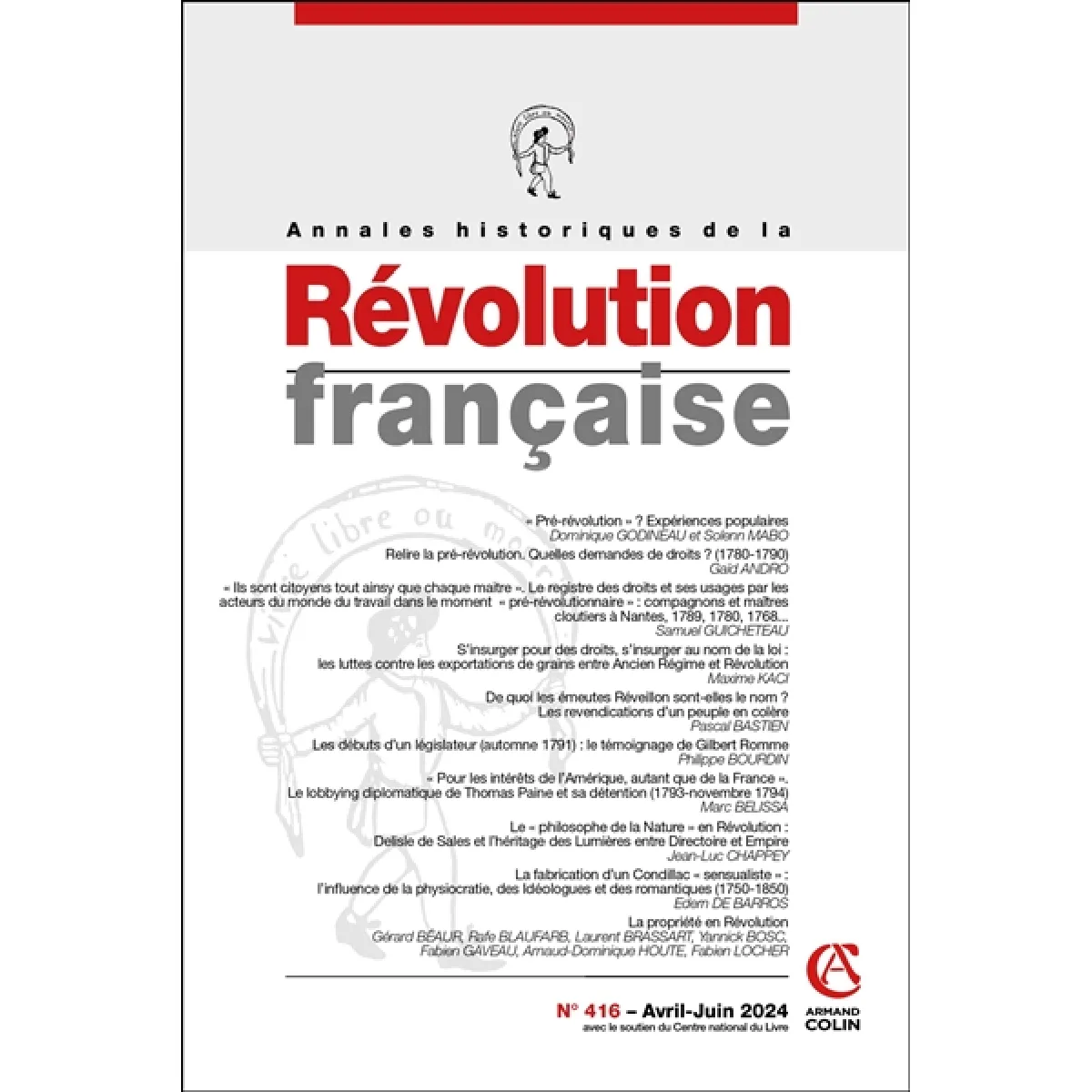 Annales historiques de la Révolution française, n° 416